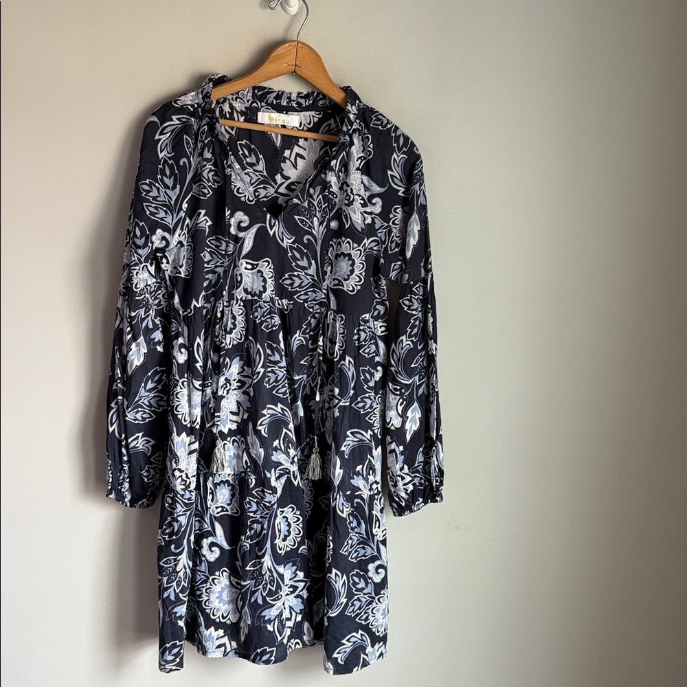 Bindu mini floral long sleeve dress